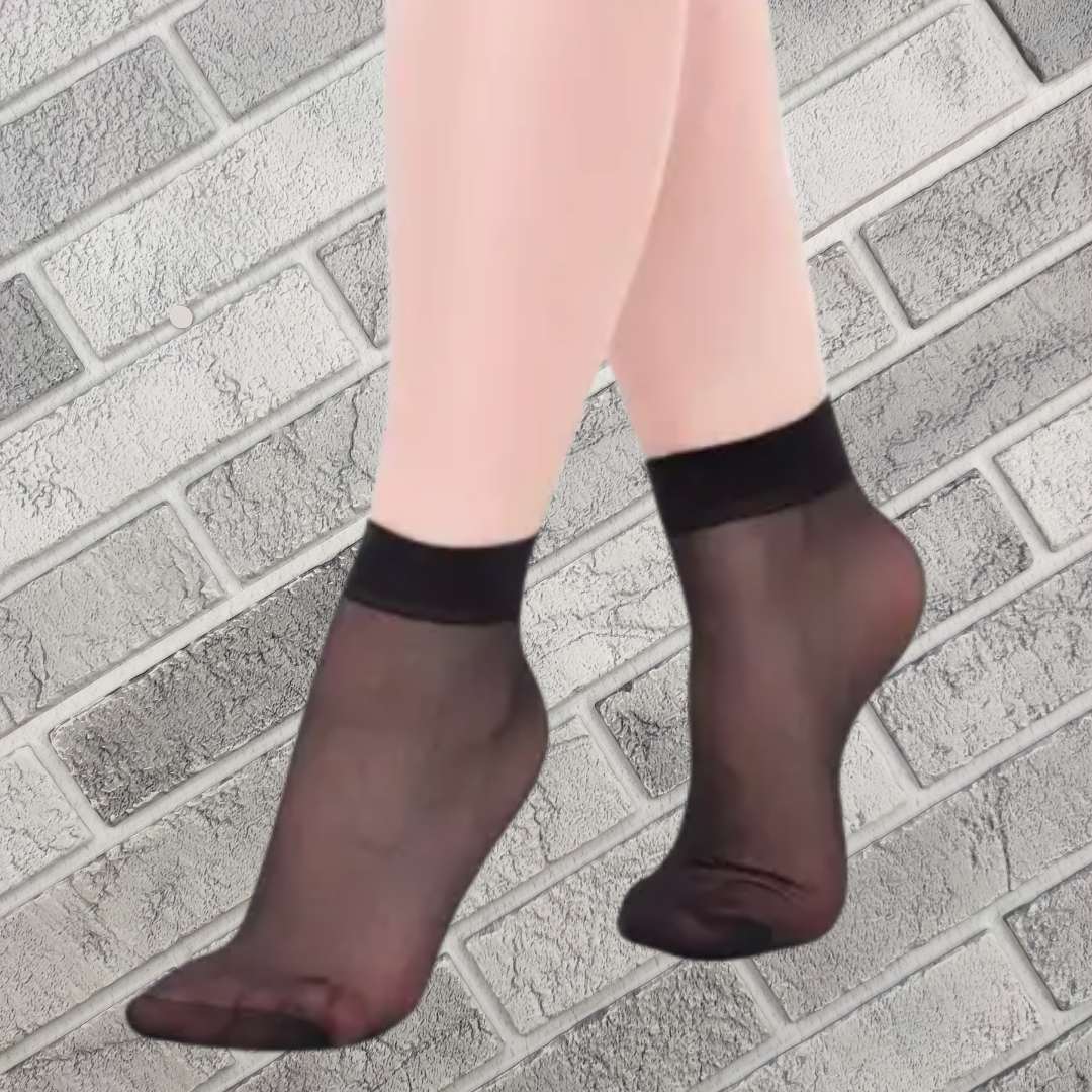 Шкарпетки жіночі капронові сітка Lady Sabina 20DEN чорні лайкра 30034825, фото 1