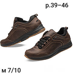 Кросівки туфлі чоловічі спортивні шкіряні демісезонні осінні чорні коричневі Merrell копія (код:СД-М-7/4)