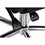 Крісло для компютера OFFICE Офисное кресло компьютерное кресло Стул Крісло офісне ЕКОШКІРА чорне 120кг Польша, фото 5