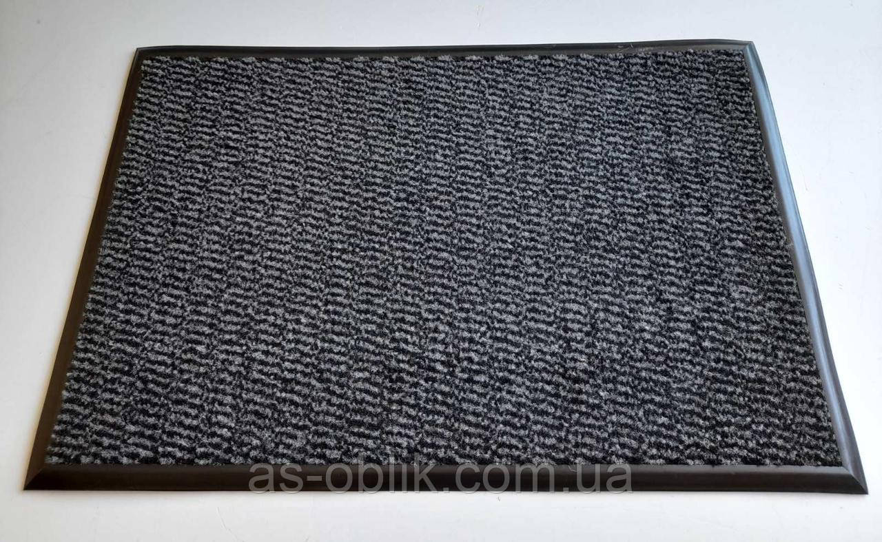 Придверні килимки на гумовій основі Тайгер сірий