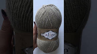 Турецька пряжа для в'язання Alize ALPACA ROYAL (альпака рояль) зимова пряжа 684 попелястий меланж