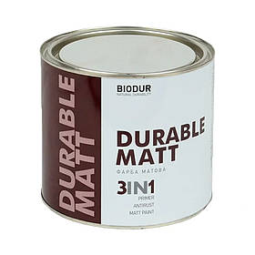 Ґрунт-Емаль матова 3 в 1 Biodur Durable matt 2.1, Білий
