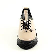 Туфли на платформе Evromoda 375030 36 Визон кожа, фото 3