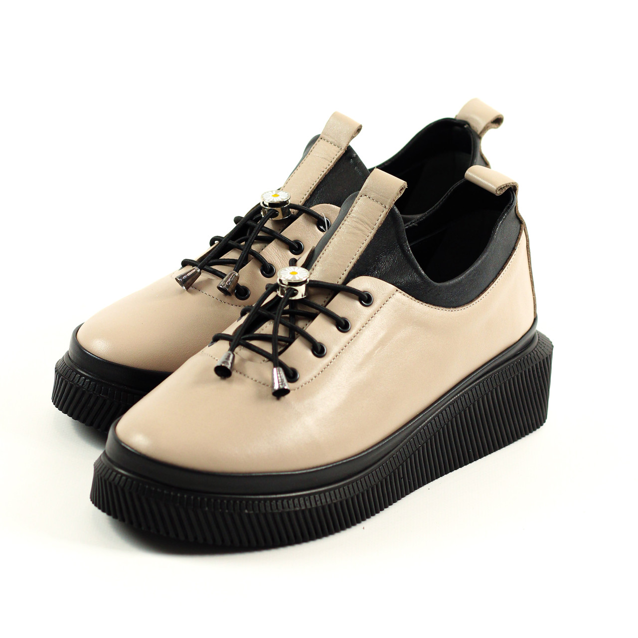 Туфли на платформе Evromoda 375030 36 Визон кожа