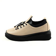 Туфли на платформе Evromoda 375030 36 Визон кожа, фото 2