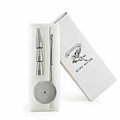 Підсвічники святкові REMY-DEСOR металеві Artdeco срібного кольору набір 3 шт. висота 17см 22см 27см, фото 2