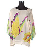 Блузон шифоновий ніжно-персиковий 2532