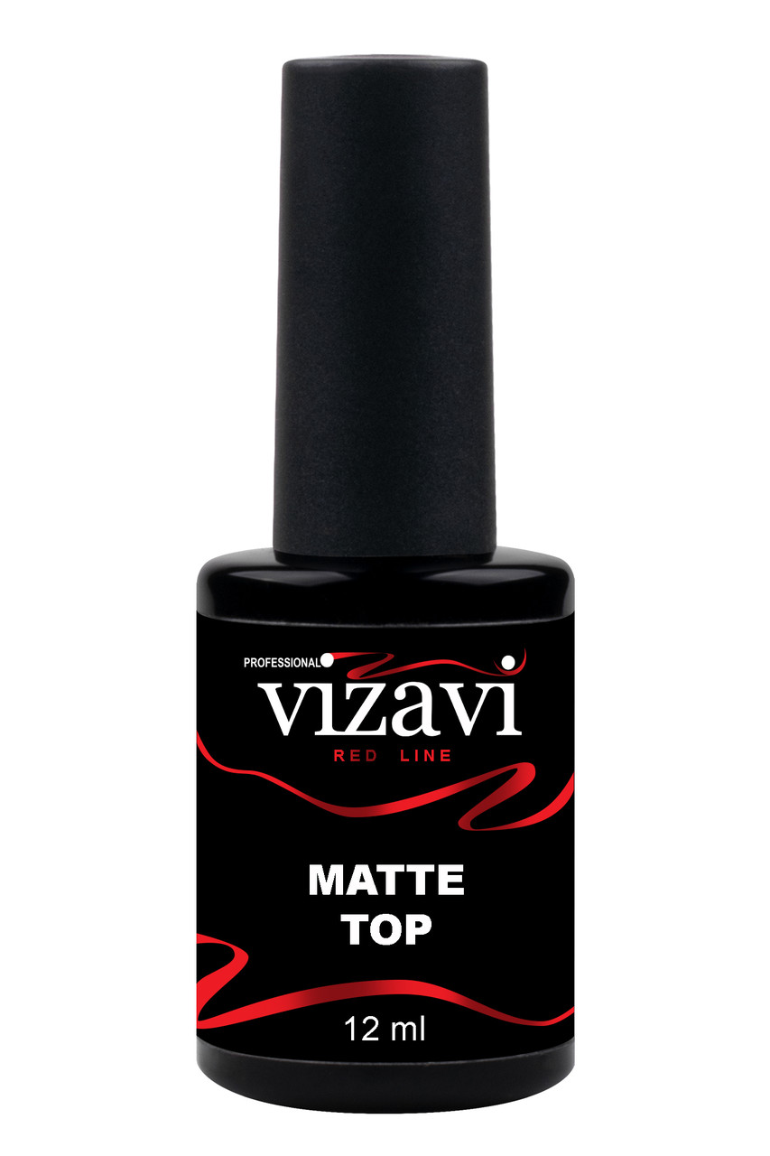 Топ для гель-лаку Vizavi Red Line Matte Top матовий без липкості 12мл