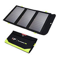 Зарядний пристрій на сонячних батареях ALLPOWERS 21 Вт вбудований акумулятор на 10000mah (2XUSB+1XTYPE-C)