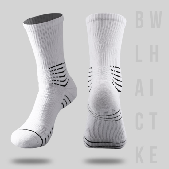 Спортивные носки компрессионные Tightly HENG KANG 39-42 белый - фото 1 - id-p1661957464
