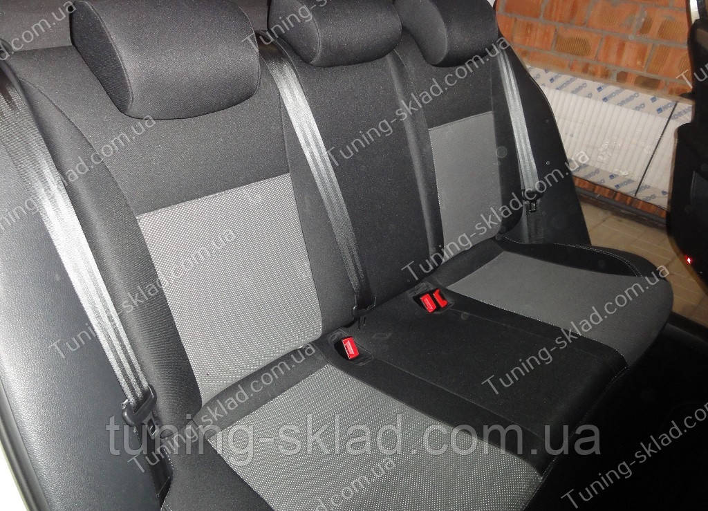 Чохли на сидіння Фольксваген Джетта 6 (чохли з екошкіри Volkswagen Jetta 6 стиль Premium), фото 1