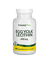 Лецитин из яичных желтков, Egg Yolk Lecithin NaturesPlus, 600 мг, 180 вегетарианских капсул