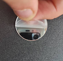 Дзеркальні пластикові наклейки круги Срібні 30 шт 3 см Б369, фото 4