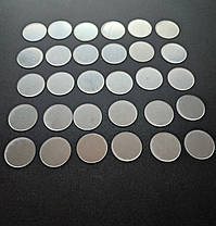 Дзеркальні пластикові наклейки круги Срібло 30 шт 4 см Б369, фото 2