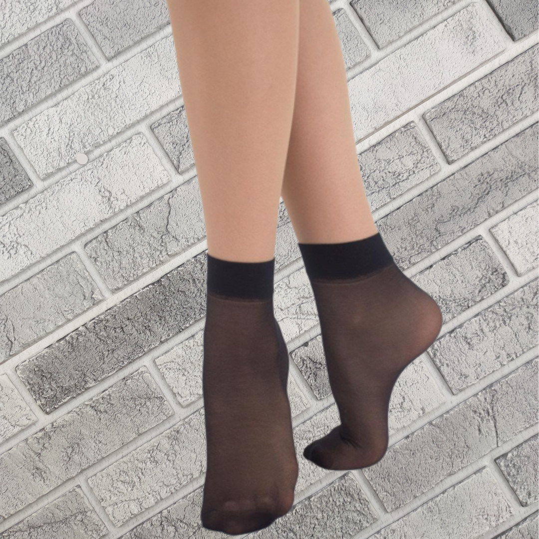 Шкарпетки жіночі капронові ІРА Україна рулончик чорний НК-2768