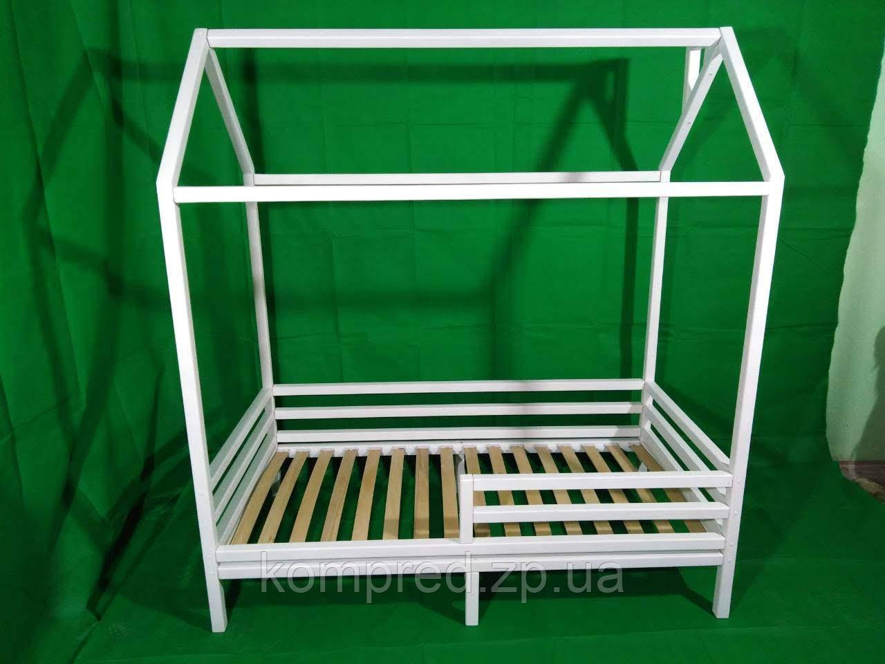 Дитяче дерев'яне ліжко Будиночок, фото 1