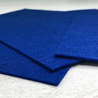 Фетр плотный, 2 мм, 20х30 см, цвет - синий С63