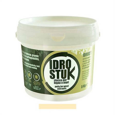 Шпаклівка для дерева EcolKem IDRO STUK Abete ялиця, 5 кг, фото 1