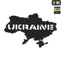 M-Tac нашивка Ukraine (контур) сквозная Lazer Cut Black