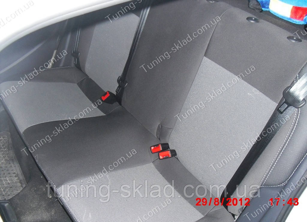 Чохли на сидіння Фольксваген Поло 5 (чохли з екошкіри Volkswagen Polo 5 стиль Premium), фото 1