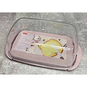 Маслянка пластикова Алеана 17,1 * 9 * 6,6 см прозорій / фрезія 167009