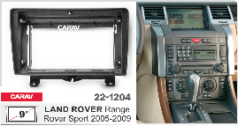 Перехідна рамка Carav 22-1204 до Land Rover Range Rover Sport (2005-2009), 2DIN / 9'