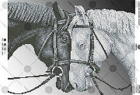 Схема на тканині для вишивки бісером Коні А3Н_132 Вірена