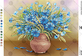 Схема на тканині для вишивки бісером Волошки А3Н_297 Вірена