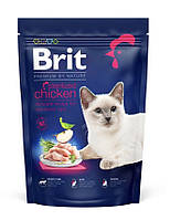 Brit Premium by Nature Cat Sterilised для дорослих стерилізованих котів (курка) 1,5 кг