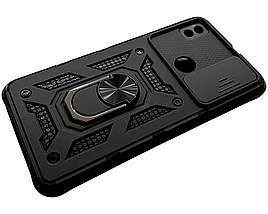 PC + TPU чохол Camshield Armor для ZTE Blade L210 / чорний, фото 3