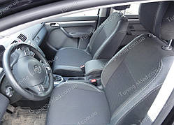 Чохли на сидіння Фольксваген Туран (чохли з екошкіри Volkswagen Touran стиль Premium)