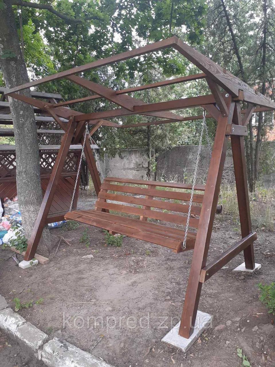 Деревянные Качели с Крышей Мадагаскар — Купить Недорого на Bigl.ua ...