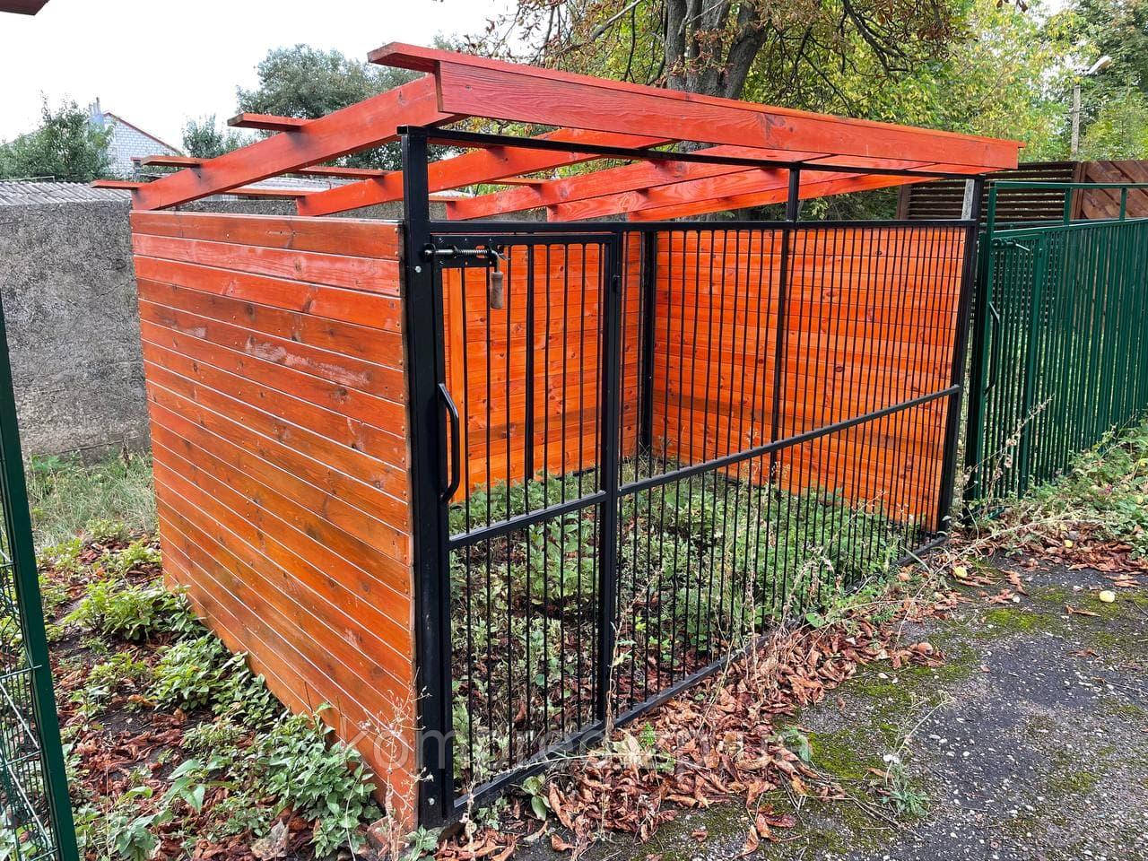 Вольєр для собак з металу та дерева 3000х2000мм, фото 1