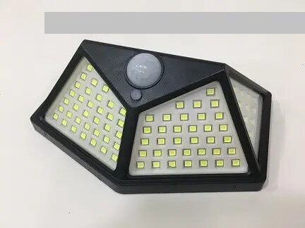 Світильник із датчиком руху на сонячній батареї solar interaction wall lamp 100 LED