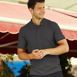 Темно-сіра чоловіча сорочка поло Premium