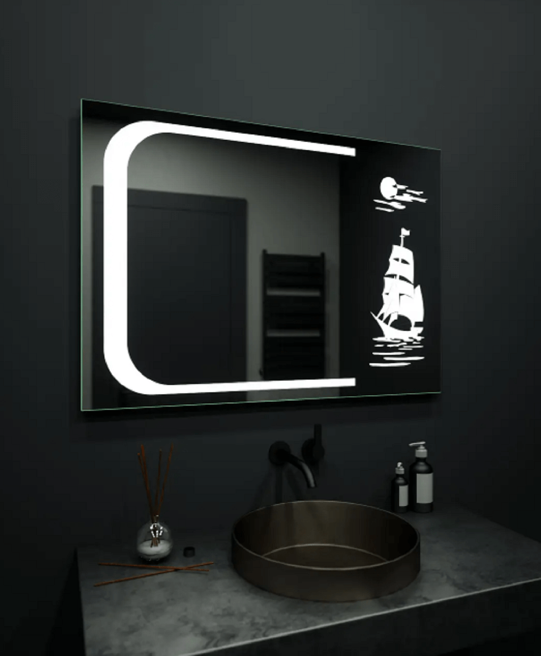 Дзеркало LED (98*70*2,5cм) pr-d33