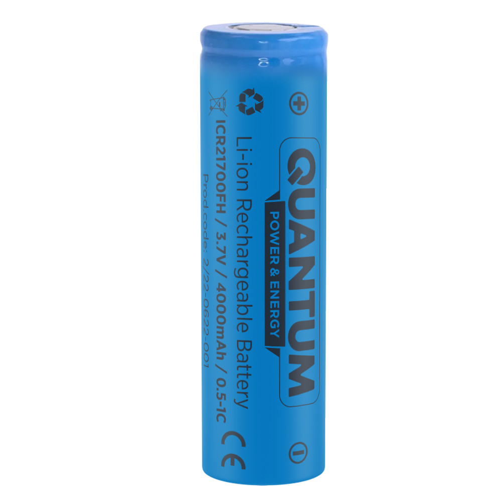 Акумулятор літій-іонний Quantum Li-ion ICR21700, 4000mAh, 0.5-1С, 1шт/уп