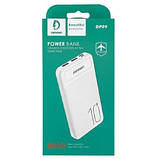 Повербанк Denmen DP09 Power Bank 10000 мАч універсальний 2USB Білий, фото 2