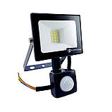 LED прожектор із датчиком руху 10 Вт SMD5730, холодний білий 6500К, 900 Лм SL-1, фото 3