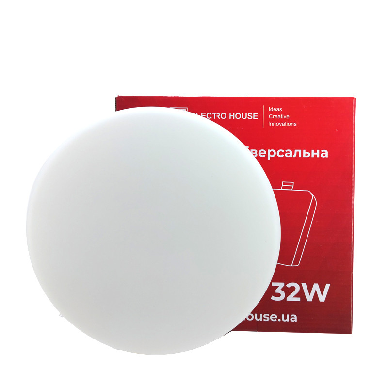 LED-панель універсальна кругла Ø220 мм 32 Вт, нейтральний білий 4000К, 3200 Лм SL-1