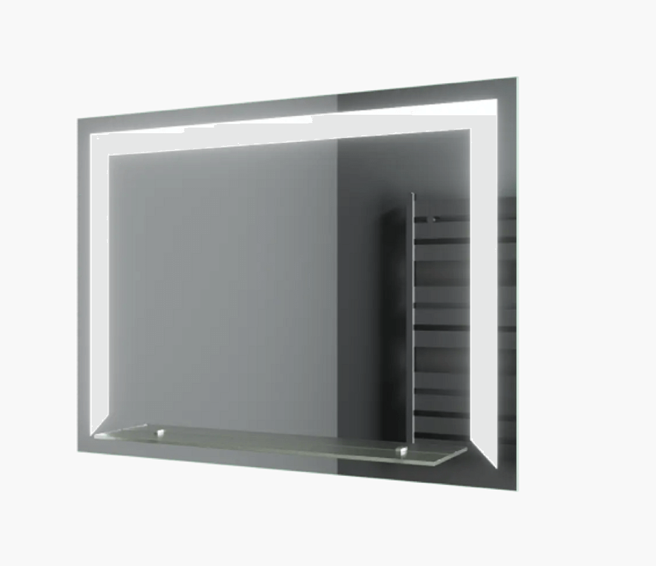 Дзеркало LED (80*60*2,5см) c полкой pr-d35