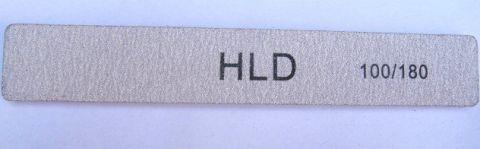 Пилка сіра для ногтей HLD 100/180 пряма, фото 1
