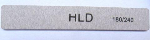 Пилка сіра HLD 180/240 пряма для нігтів, фото 1