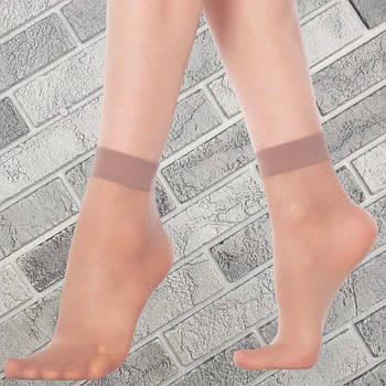 Шкарпетки жіночі капронові сітка Lady Sabina 20DEN бежеві лайкра 30034826