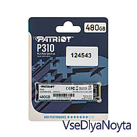 Жесткий диск M.2 2280 SSD 480Gb Patriot P310 Series, P310P480GM28, NVMe, PCI Express 3.0 x4, 3D NAND TLC,