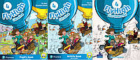 Підручник + зошит без CD + граматика Fly High Ukraine 4 Pupil's Book + Activity Book without CD + Fun Grammar