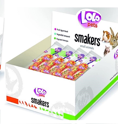 Lolo Pets Extrimo Smakers для кролика з овочами 45 г 73131