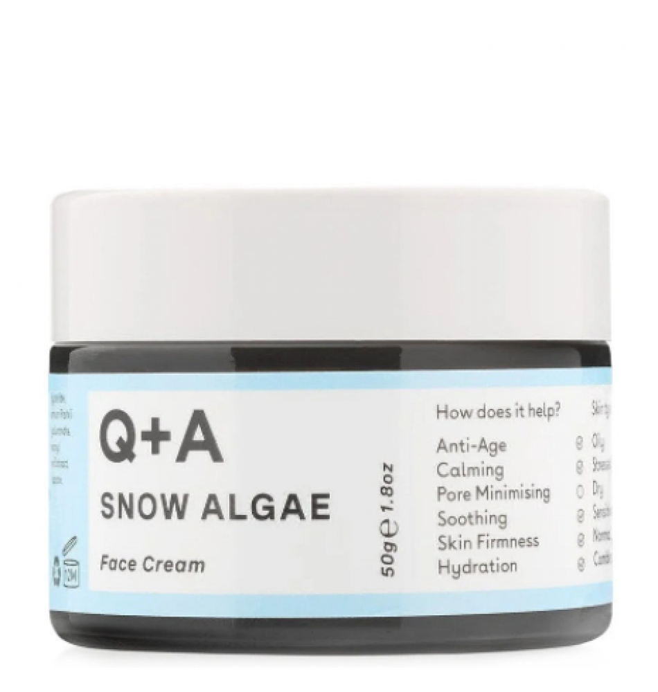 Крем для обличчя зі сніжною водорістю Q+A Snow Algae Intensive Face Cream 50 g