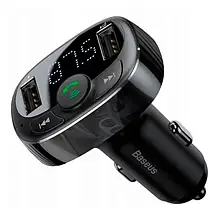 ФМ-модулятор Baseus T-Typed MP3 Car Charger S-09A Black