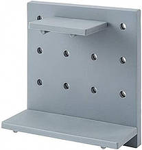 Підвісна панель Skadis полиця-органайзер на стіну зі змінними гачками сіра